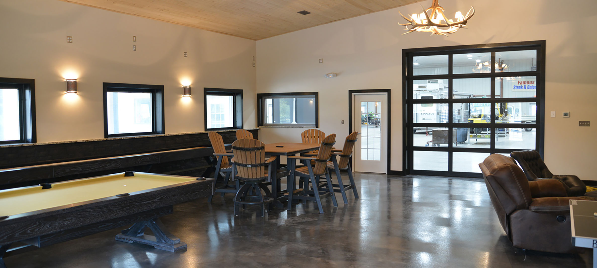 Suburban Building Game Room